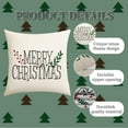 thumbnail image 4 of Christmas Tree Throw Pillow Covers 18x18 Inch Set of 4, Xmas Decorative Pillow Covers Square Holiday Cushion Covers for Sofa Couch Home Decor, 4 of 5