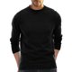 thumbnail image 1 of Gibobby Suéter ligero hombre Suéter de punto con cuello redondo para hombre, ligero, casual(Negro,Extra Grande), 1 of 4