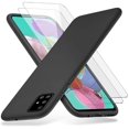 thumbnail image 1 of Samsung Galaxy A51 Case & [2 Pack] Tempered Glass Screen Protector, Slim Soft TPU Silicone Protective Case Cover Shell For Samsung Galaxy A51 - Black RG80105, 1 of 8
