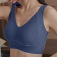 thumbnail image 4 of Fiaer Womens Minimizer Bras Oversized Push up Support Full Coverage Adjustable Straps Stretch Bra Blue XXXL, 4 of 7
