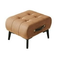 thumbnail image 1 of Reposapiés de gamuza, taburete para pies, asiento, silla, taburete creativo antideslizante, taburete otomano para dormitorio, sofá, apartamento, caqui, 1 of 8