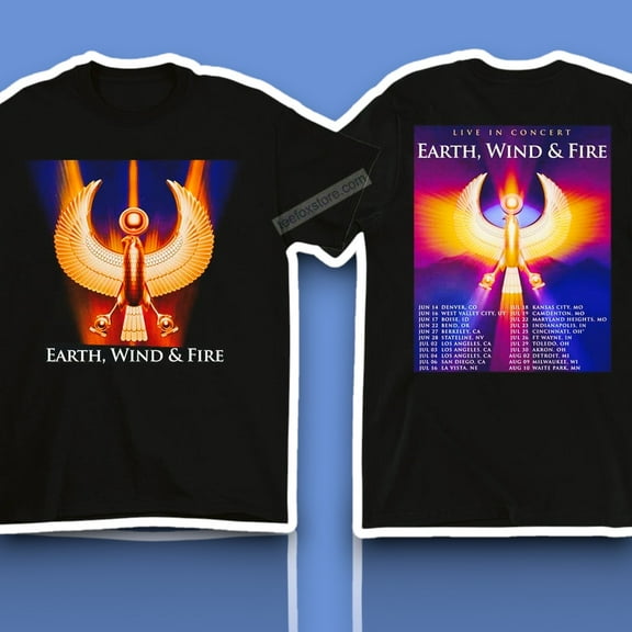 Earth Wind And Fire Summer Tour 2025 Graphic Shirt, Unisex Short Sleeve T-shirt