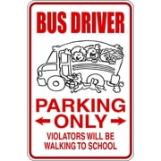 Home Wall Decals Bus Driver Parking Bedroom Stickers DIY Removable Originality Stickers - Size: 9 In x 18 In