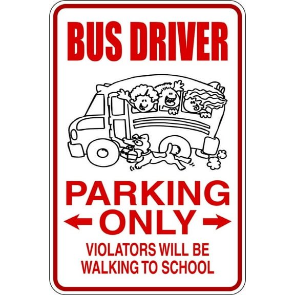 Home Wall Decals Bus Driver Parking Bedroom Stickers DIY Removable Originality Stickers - Size: 12 In x 24 In