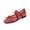 Red, variant on Women Strap Shoe Open Toe House Shoe Summer Lightweight Shoe Plus Size Solid Color