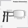 thumbnail image 4 of 2PCS Extension Towing Mirror Universal Clamp-on Trailer Mirror Car Side Mirror, 4 of 6