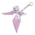 thumbnail image 5 of Unique Bargains 1 Pc Cute Bow Flowers Bag Charm Decorative Keychain Pink Purple, 5 of 5