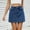 Blue, variant on TIANZEN Stylish Women's A Line Casual Skirt With Pockets For Everyday Wear In Summer Pleated Mini Skirt Girls Swim Skirt Pleated Skirt