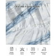 thumbnail image 5 of Blue White Bed Skirt Marble Abstract Art Stone Crack Texture Bed Skirts King Size 18 Inch Drop, Wrap Around Dust Ruffle&nbsp;Bedskirt with Adjustable Elastic Belt for Queen Size Beds, 5 of 7