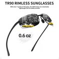 thumbnail image 3 of Gafas Deportivas JIM HALO TR90 Sin Montura UV400 para Hombre y Mujer, 3 of 8