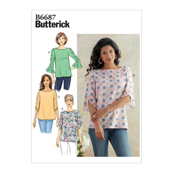 Butterick Sewing Pattern 6687 Tops