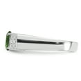 thumbnail image 3 of Sterling Silver Lime Green Round w/Pav� Sides CZ Ring QR4369, 3 of 5
