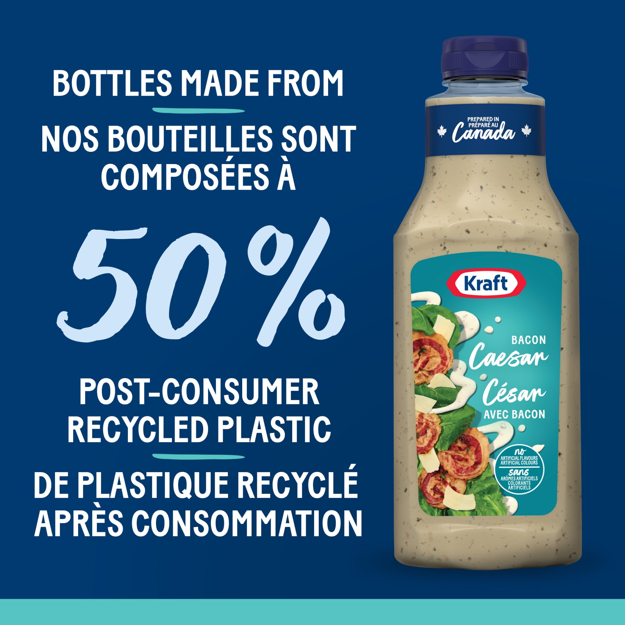 Vinaigrette César Avec Bacon, Bouteille KRAFT VIN. CESAR AVEC BACON 425 1