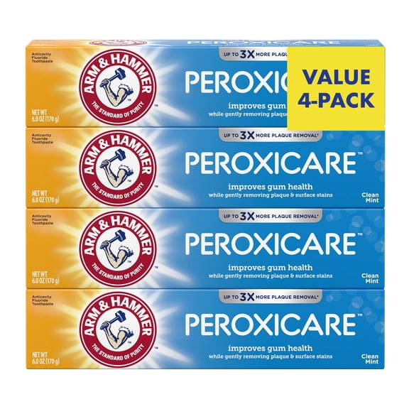 Pasta de dientes Arm & Hammer Peroxicare Clean Mint 180 ml (paquete de 4)