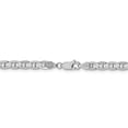 thumbnail image 4 of 14k White Gold 20 Inch 4.5mm Concave Anchor Chain Necklace Pendant Charm, 4 of 9