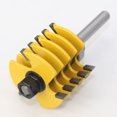 thumbnail image 3 of ShenMo 8mm Shank Professional Finger Joint Router Bit -5 Adjustable Blades 3 Flute for Wood Cutter With 46mm Cutting Diameter for Woodworking Tools, 3 of 5