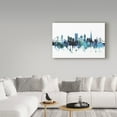 thumbnail image 3 of Trademark Fine Art 'San Francisco Blue Teal Skyline' Canvas Art by Michael Tompsett, 3 of 3