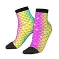 thumbnail image 3 of Salouo Rainbow Scales2 Pattern Unisex Middle Tube Socks,Middle-Finger Knee High Socks Over The Calf Tube Stocking Crew Stockings for Women and Men Tube Socks, 3 of 8