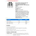 thumbnail image 2 of Front and Rear Suspension Strut and Shock Absorber Assembly Kit - Compatible with 2000 - 2005 Ford Focus Wagon 2001 2002 2003 2004, 2 of 2