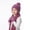 Hot Pink, variant on SYMOID Kids Cable Knit Winter Hat Scarf Gloves Set, 3-Piece Touch Screen Pink Pom Pom Beanie for Boys Girls,Size Free Size