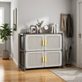 thumbnail image 1 of EARKITY Doormounted Shoe Cabinet With Detachable Shoe Racks And Multi-tiered Storage Shelvessuitable For Entrywayshallwaysand Living Rooms To Clean And Whi, 1 of 6