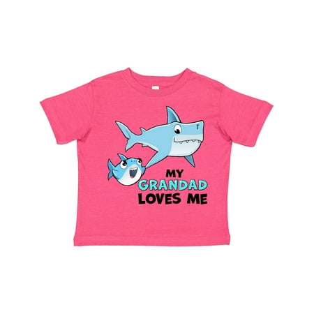 

Inktastic My Grandad Loves Me with Cute Sharks Boys or Girls Toddler T-Shirt