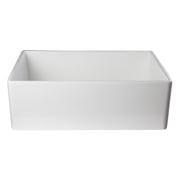 ALFI brand AB510-W White 30 Contemporary Smooth Apron Fireclay Farmhouse Kitchen Sink