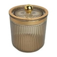 thumbnail image 2 of Soporte para bastoncillos de algodón para maquillaje, tarro, organizador de cosméticos, herramienta de maquillaje, caja de almacenamiento, dispensador Ámbar, 2 of 7