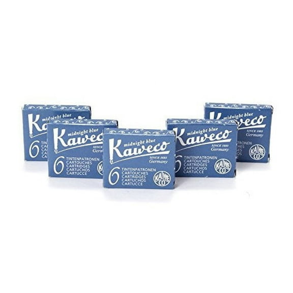 Kaweco Fountain Pen 30 Ink Cartridges Short, Blue