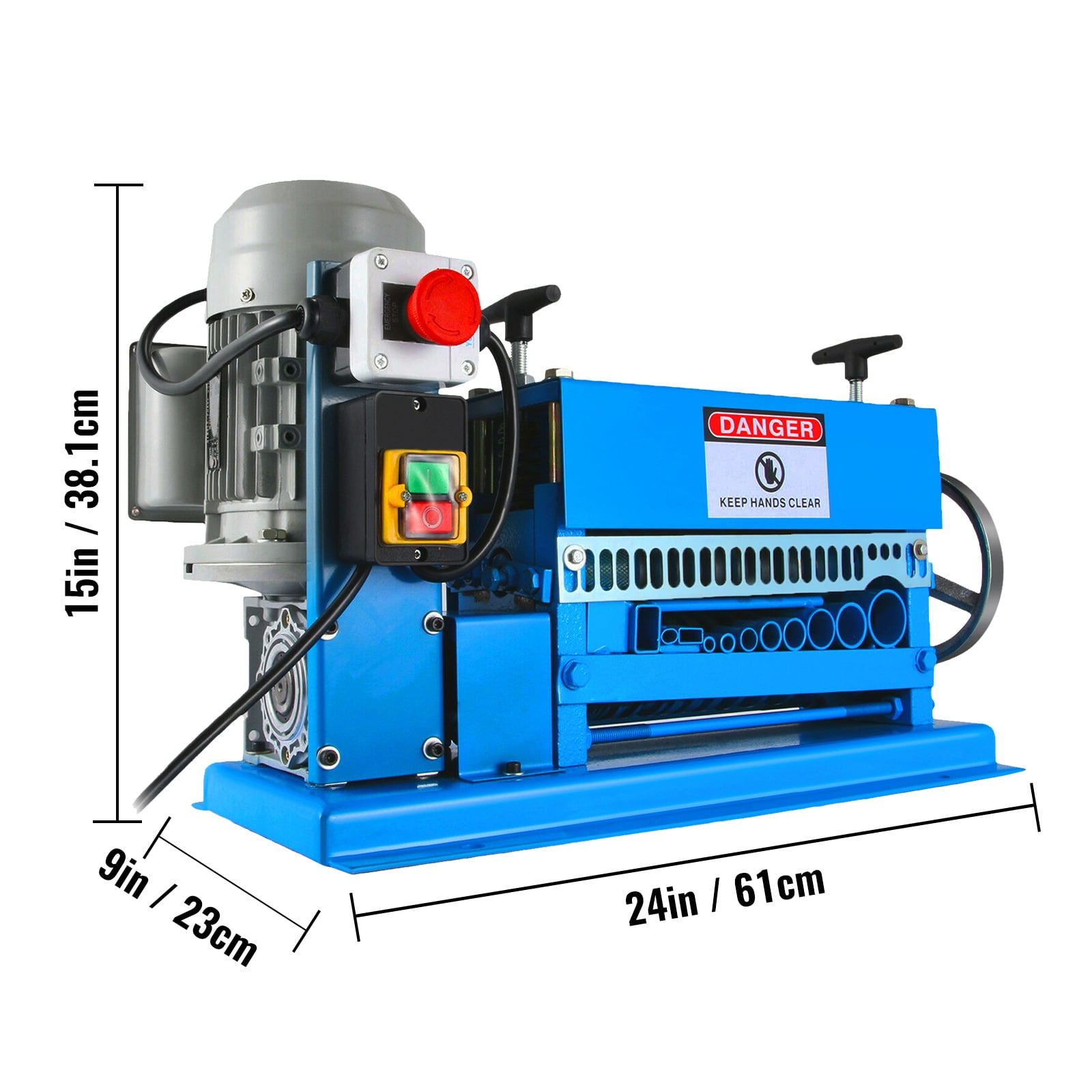 KFFKFF DA 0.06 inch -1.5 inch,Automatic Wire Stripper Machine 11 Channels 10 Blades