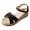 Black, variant on Espadrilles Wedge Sandals for Women Slingback Buckles Strap Walking Sandal Arch Support Dress Work Shoes for Summer Black Size 7