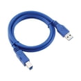 thumbnail image 1 of letairis USB 3.0 Data Cable Portable Removable Replacement Flexible Micro B Universal 1.5M Office Hard Drive Cord Accessories, 1 of 6