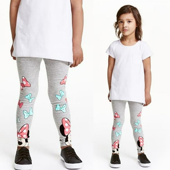 Nouveaux Leggings pour Filles Mickey Minnie, Pantalons Longs pour Enfants, Vêtements pour Enfants Taille 2-7 Ans
