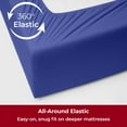 thumbnail image 4 of Mellanni Sheet Set 90 GSM Microfiber, Extra Deep Pocket, 3 Piece Twin XL, Royal Blue, 4 of 8