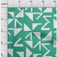 thumbnail image 2 of oneOone Cotton Flex Sea Green Fabric Geometric Fabric For Sewing Printed Craft Fabric By The Yard 40 Inch Wide, 2 of 4