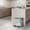 Silver, variant on Trash Can, 2 x 4 gal (2 x 15 L) Garbage Can for Kitchen, Dual Compartment Recycling Step Trash Bin, Stainless Steel Trash and Recycle Bin Combo
