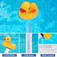thumbnail image 4 of Swimming Pool Thermometer, Duck Shape Floating Water Thermometer Shatter Resistant with Large Display & String for Indoor Outdoor Hot Tubs Spas Aquariums, 4 of 7