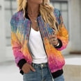 thumbnail image 1 of Sudadera informal de manga larga con capucha y chaquetas para mujer Sudadera holgada de manga larga con cremallera Chaqueta informal de béisbol de punto grueso Chaqueta de poliéster para mujer, 1 of 6