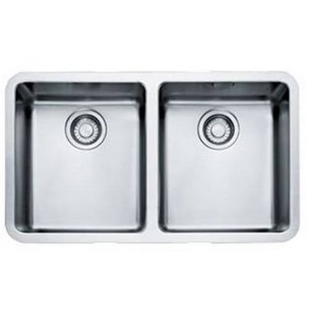 Franke KBX12030 Kubus Drop In/Undermount Kitchen Sink, Stainless Steel ...