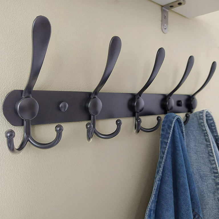 4 Pack Large Wall Hooks For Hanging Heavy Duty, Coat Hooks For Wall, Coat  Hanger Hooks Wall Mounted, Wall Mounted Bag Hooks, Screw In Hooks, Metal