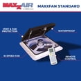 thumbnail image 2 of Ventilador MAXXAIR Maxxfan Plus de 10 velocidades para entrada y salida de aire en RV, 2 of 6