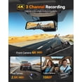 thumbnail image 2 of Espejo retrovisor Dash Cam WOLFBOX G900 Tripro 4K+2.5K+1080P, 2 of 8