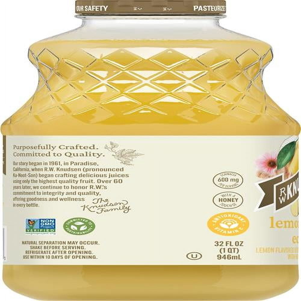R.W. Knudsen Simply Nutritious Lemon Ginger Echinacea Juice Blend, 32 Ounces - Pack of 2