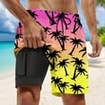 thumbnail image 2 of Kcolen Men's Swim Trunks 5 Inch Inseam Gradient Mens Board Shorts Swimwear Light Upf Mens Swimwear Men Swim Trunks Beach Summer Oversized Swimming Shorts for Men, 2 of 4