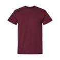 thumbnail image 5 of Gildan Light Cotton Short Sleeve T-Shirt, Modern Classic Fit Crewneck Tee for Men, Maroon, 2XL, 5 of 5