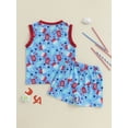 thumbnail image 4 of BemeyourBBs Kid Toddler Baby Boy 4th Of July Outfit Patriotic Summer Independent Day Clothes Cute Ice Cream Print Tank Tops Shorts Set Toddler Fourth of July Outfit, 4 of 9