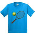 thumbnail image 3 of Inktastic Tennis Racket Ball Youth T-Shirt, 3 of 5
