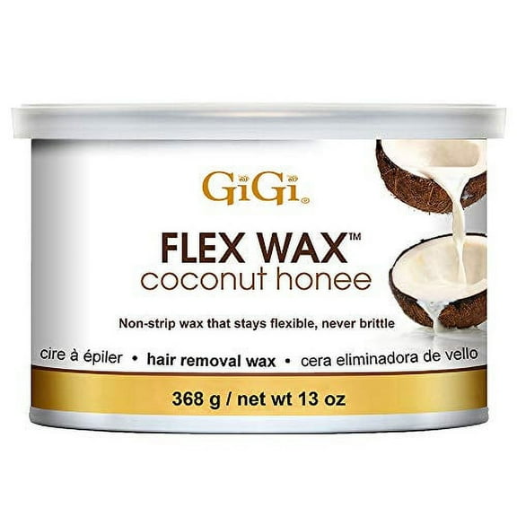 GiGi Coconut Honee Flex Wax - Non-Strip Hair Removal Wax, 13 oz