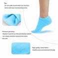thumbnail image 6 of Moisturizing Gel Socks - Foot Moisturizing Socks for Dry Feet and Cracked Heel Spa Treatment, Relief Therapy Cracked Feet Repair with Moisturizer and Moisture Lotion Socks 2 Pack (Blue and Pink), 6 of 7