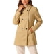 thumbnail image 1 of Chaqueta Peacoat de Doble Botón de Mangas Largas para Mujeres de Invierno L Caqui, 1 of 5